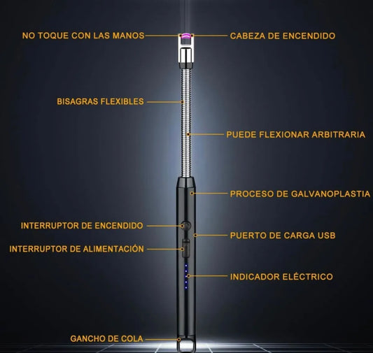 Encendedor eléctrico - carga USB