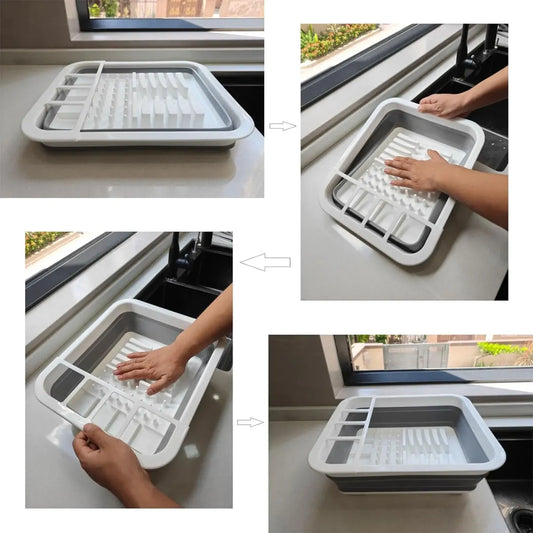 Seca platos plegable