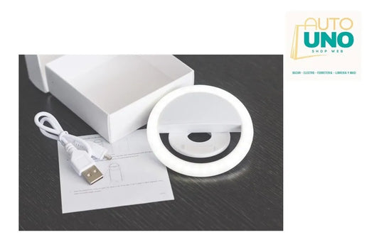 Aro de luz para tablet o celular - 3 intensidades -