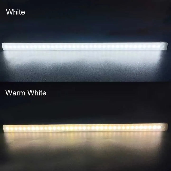 Barra luz led 50cm (blanco frío) con sensor de movimiento y carga USB.