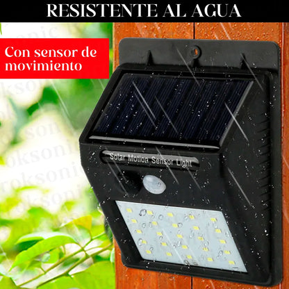 Reflector carga SOLAR, apto exterior, sensor de movimiento