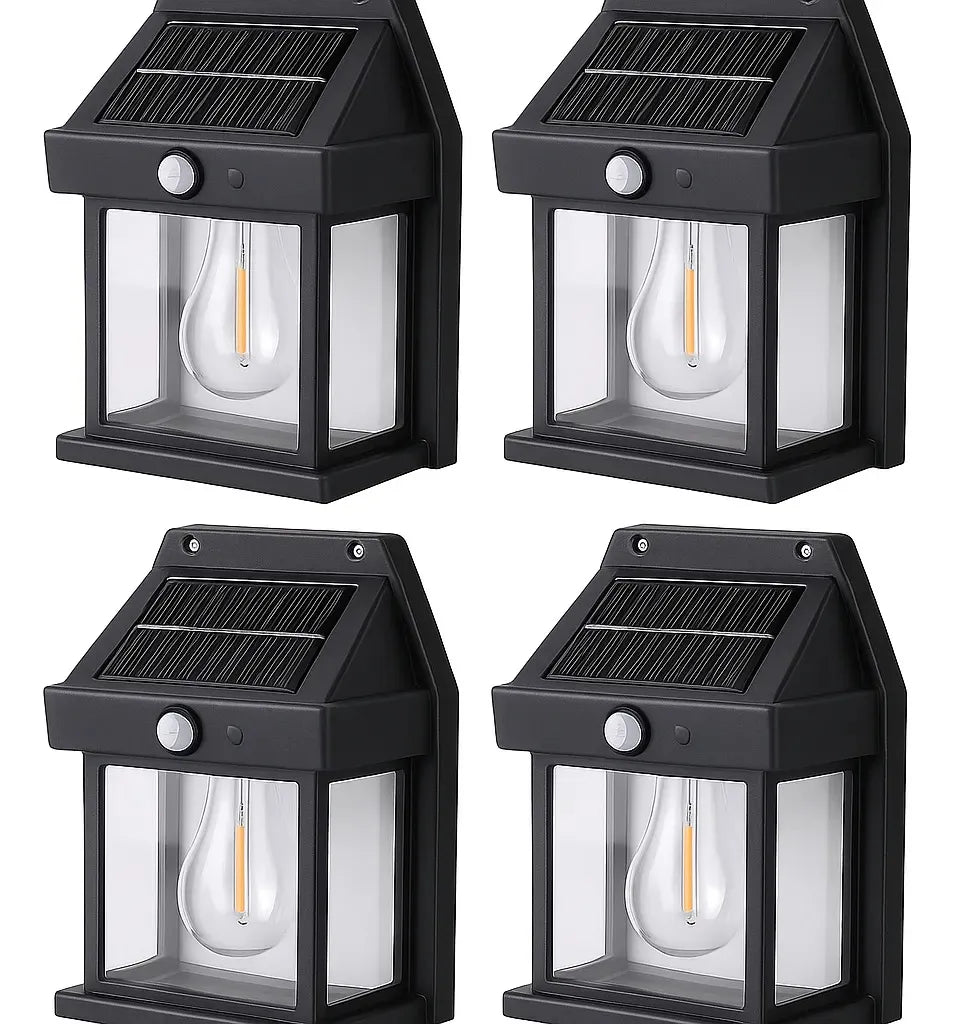 Farol luz led solar. Apto Exterior con sensor de movimiento