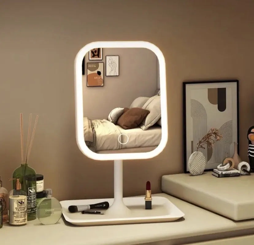 Espejo con luz led regulable - carga USB