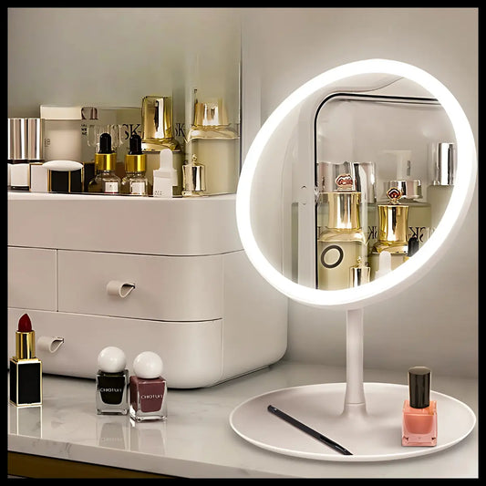 Espejo con luz led regulable - carga USB
