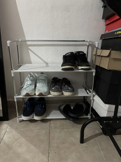 Zapatero 3 estantes con tela