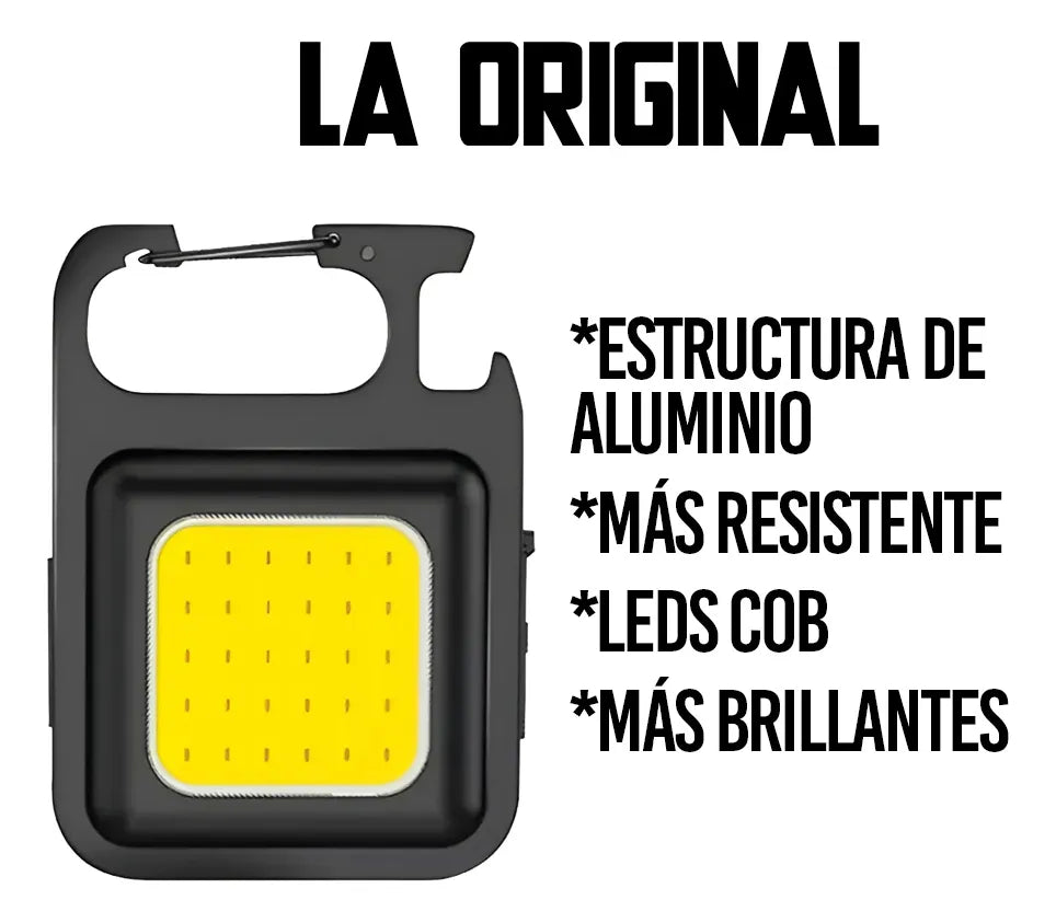 Mini linterna luz led, carga USB