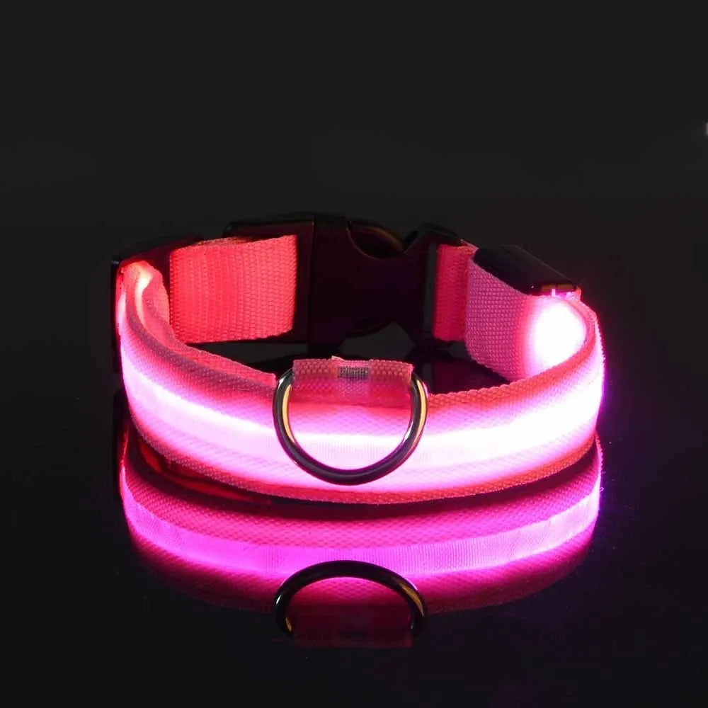 Collar luz led con carga USB