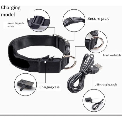 Collar luz led con carga USB