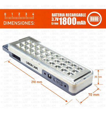 Luz de emergencia. 30leds. 15hs de autonomía
