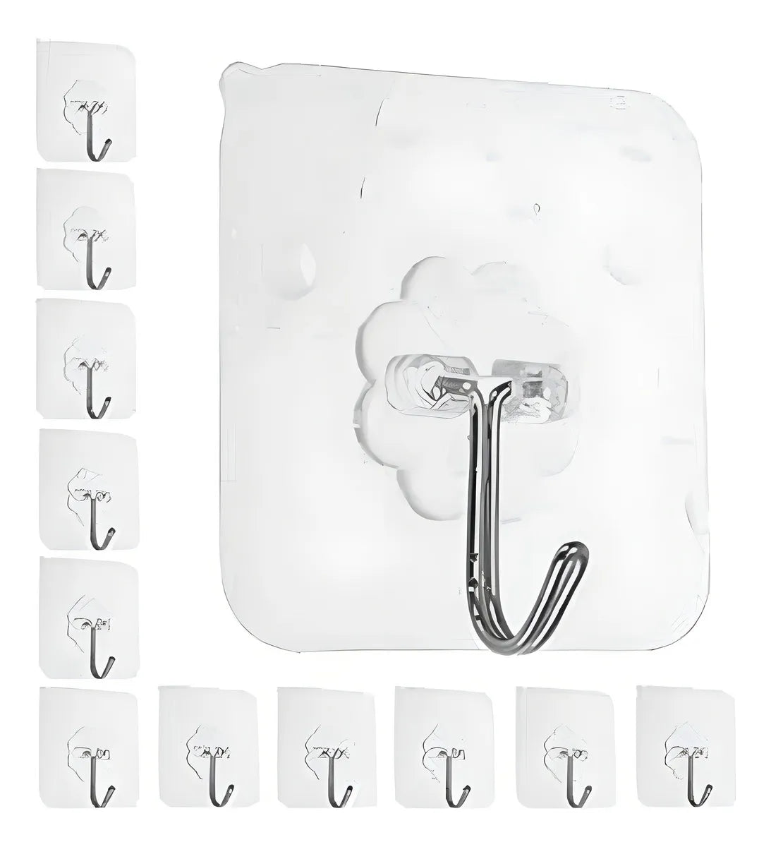 Percha gancho autoadhesivo - Resiste hasta 3kg
