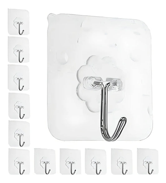 Percha gancho autoadhesivo - Resiste hasta 3kg