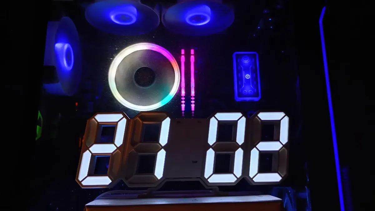 Reloj digital 3D