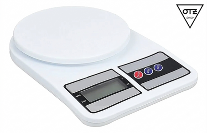 Balanza de cocina digital electrónica capacidad máxima 10 kg color blanco